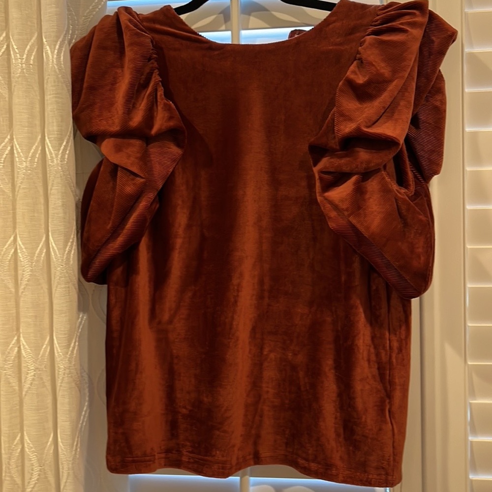 Beautiful fine corduroy velvety top